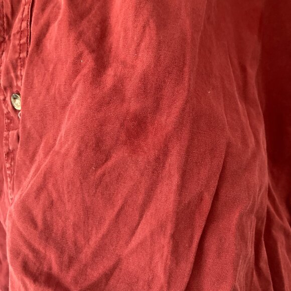 Carhartt Red Short Sleeve Button Up Shirt Work Chore Ranch Rodeo Outdoor XXL - Picture 9 of 9